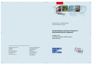 Current situation and future prospects of Asia-Europe security cooperation