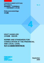 Norms and standards for consultation at the provincial and local level