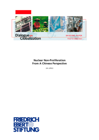 Nuclear non-proliferation from a Chinese perspective