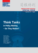 Think tanks in policy making - do they matter?